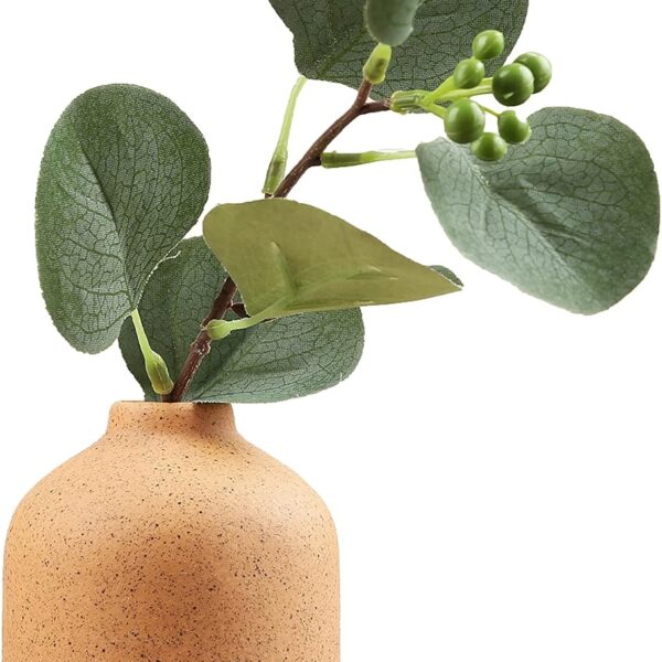 Ceramic Vase Simple Vase for Flowers Plants, Small Vase, Modern Vase, Dried Flower Vase, Home Decoration, Flower Arrangement Decorative Shooting Props, (Brown)